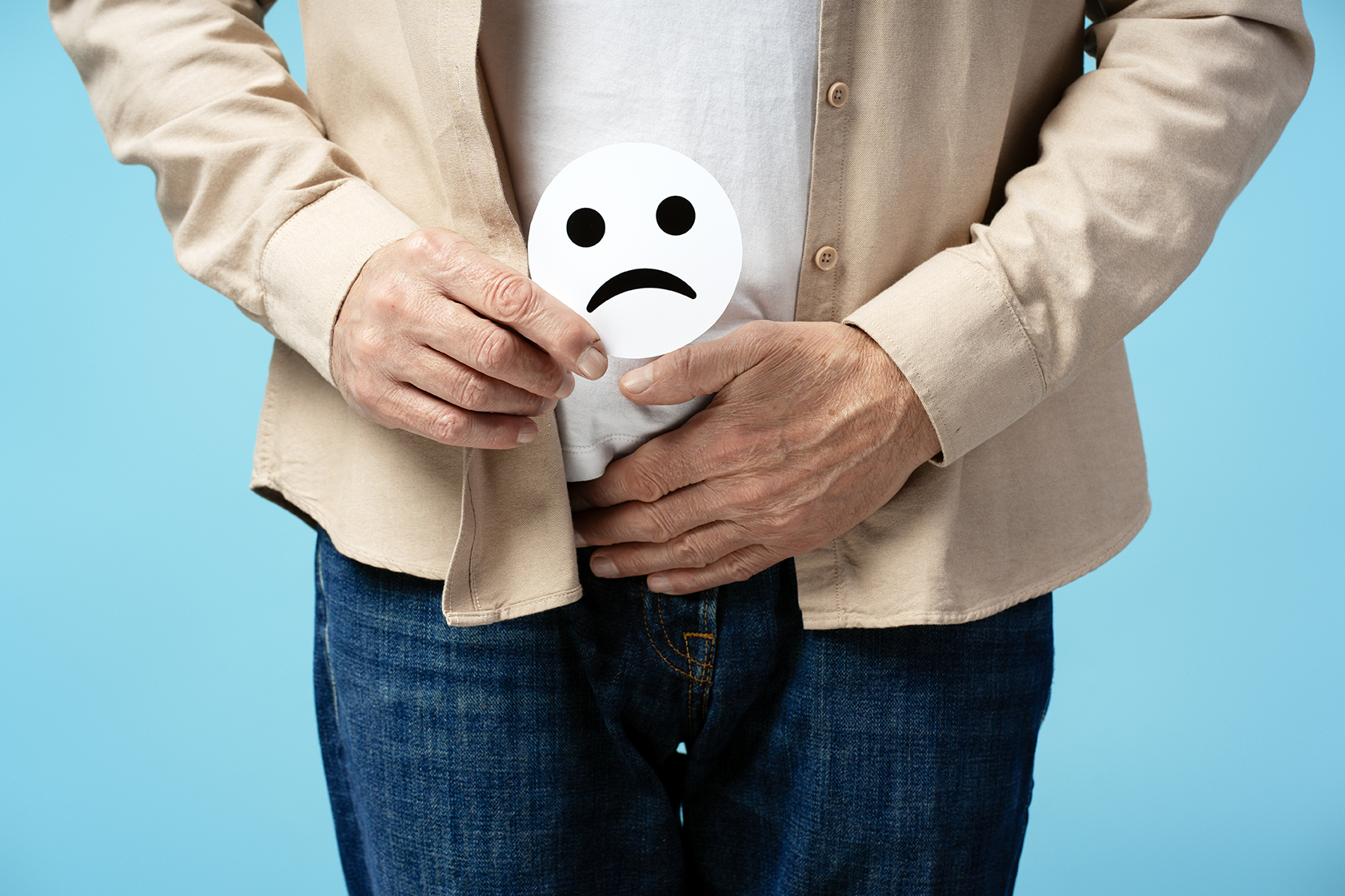 An elderly man suffering from benign prostatic hyperplasia (BPH)