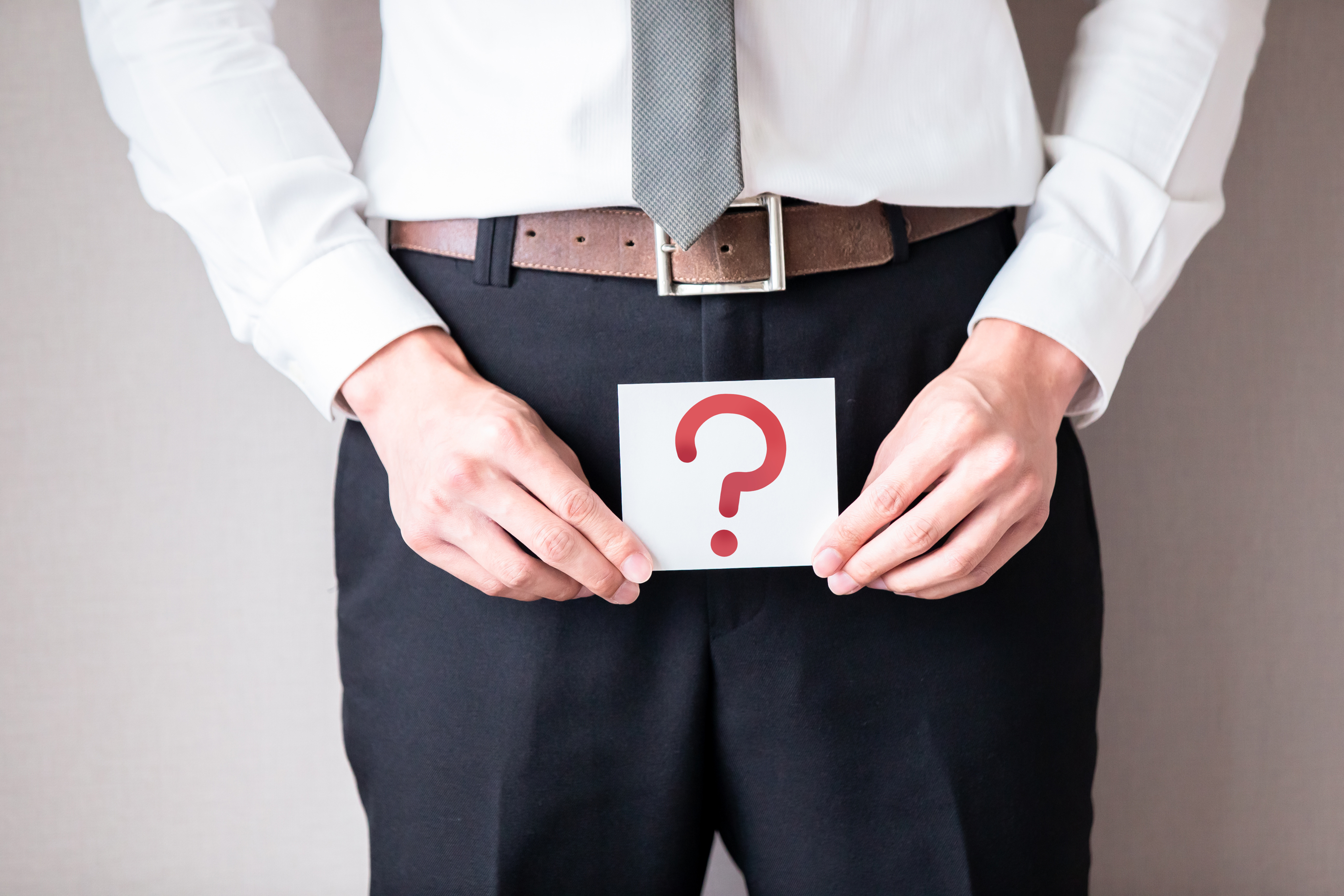 Businessman with possible genital infection.